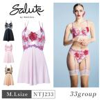 ワコール サルート ランジェリードレス NTJ233 Wacoal salute 33グループ 33G BTJ433 ペア ランジェリー スリップ 下着 単品 レディース 女性 M・Lサイズ