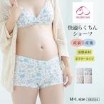 送料無料 犬印 犬印本舗 マタニティ 産前産後兼用 快適らくちん ボクサー ショーツ フロントクロス 涼感素材 SH2554 pa82