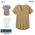  Gunze YG cut off V шея рубашка с коротким рукавом GUNZE мужской антибактериальный дезодорация M*L*LL размер YVC015