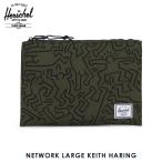 ハーシェル バッグ 正規販売店 Herschel Supply ハーシェルサプライ ポーチ ポシェット NETWORK LARGE KEITH HARING 10287-01719-OS FOREST NIGHT KEITH