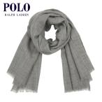 ポロ ラルフローレン マフラー メンズ レディース 正規品 POLO RALPH LAUREN マフラー FINE WEIGHT WOOL SCARF PC0745 044 METALLIC GREY HEATHER