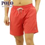 ショッピングswim ポロ ラルフローレン 水着 メンズ 正規品 POLO RALPH LAUREN スイムパンツ TRAVELER SWIM SHORT - SOLID W221SC01 710829851024 STARBOARD RED