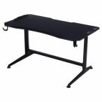 ゲーミングデスク XeNO(ゼノ) ワイド 幅138cm ブラック ケーブル収納 スチール ハード 38133 不二貿易
