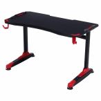 ゲーミングデスク XeNO(ゼノ) ワイド 幅120cm レッド ケーブル収納 スチール イージー 38132 不二貿易