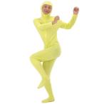  костюм зентай желтый L / костюм зентай костюмированная игра желтый лицо .. Halloween костюм костюм маскарадный костюм Event (A-0085_174071)