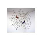 クモの巣 ブラック （5ft Glitter Spider Net-Black） 蜘蛛の巣 飾り スパイダーネット オーナメント インテリア （024882）_HB
