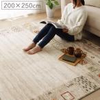 ラグ カーペット 3畳用  DXラーズ   約200×250cm ギャベ柄 手洗い 洗える ホットカーペット対応  床暖房対応 デジタルプリント 新生活