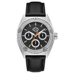 ショッピングハーレーダビッドソン ハーレーダビッドソン Harley-Davidson Harley Davidson 腕時計 時計 Harley-Davidson Women's Crystal Embellished Stainless Steel Case Watch 76N102