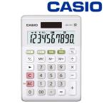 CASIO カシオ 電卓 10桁 見やすい大画面デジタル液晶 ソーラー＋電池 ツインパワー 電子卓上計算機 ミニジャストタイプ W税率設定 メーカー再生品 ◇ 電卓MW100T