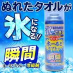 冷却スプレー 10秒でタオルが凍る 超コールドスプレー 420ml いつでも瞬間冷却 アウトドア 釣り スポーツ 急速冷感 携帯 クールダウン 夏物 ◇ 氷ーるどスプレー