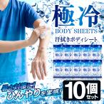 【大量250枚】ボディシート ひんやり 汗拭きシート 厚手 25枚入×10個セット 保湿成分配合 アロエ ビタミンE 無香性 メントール /60N◇ 極冷ボディシート10個