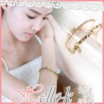 ブレスレット 腕輪 ギフト 韓国アクセサリーユニークレイヤードブレスレット アクセ レディースアクセサリー ゴールド