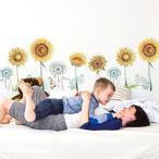 ウォールステッカー ひまわり シール式 インテリア wall sticker 壁紙 北欧 飾り 内装 カッティングシート DIY リフォーム 自然 花 60cm×90cm