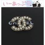 シャネル ブローチ　CHANEL ココマーク シャンパンゴールド　フェイクパール　p763