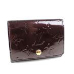 ショッピングヴェルニ ルイヴィトン 名刺入れ アンヴェロップ カルト ドゥ ヴィジット M91409　アマラント　ヴェルニ カードケース パテントレザー q815