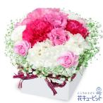 【誕生日フラワーギフト】花キューピット 女性 男性 彼氏彼女 夫妻 父母 ギフト プレゼント トルコキキョウのロマンチックキューブ