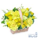 誕生日フラワーギフト 女性 男性 彼氏彼女 夫妻 父母 ギフト プレゼント 黄色のウッドバスケット