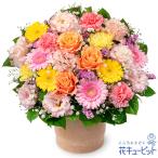 【誕生日フラワーギフト】花キューピット 女性 男性 彼氏彼女 夫妻 父母 ギフト プレゼント ガーベラのカラフルなアレンジメント