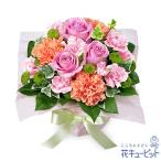 5月の誕生花（ピンクバラ） お祝い 記念日 誕生日 お礼 プレゼント 花キューピットの5月のバースデーアレンジメント