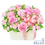 【10月の誕生花(バラ)】花キューピット 花 ギフト 誕生日 お祝い 記念日 バラのピンクアレンジメント