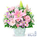 結婚記念日 夫婦 祖父母 一周年 花婚式 銀婚式 金婚式 ギフト プレゼント ユリとデンファレのキュートアレンジメント