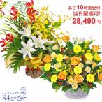 【当日配達 お祝い・誕生日】花キューピット10時迄注文で きょうつく 敬老の日 即日 生花 卒業入学 30代40代50代60代70代 花束・フラワーアレンジメント