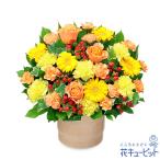 【開店祝い・開業祝い】花キューピット 開設 移転 引越 記念日 花 ギフト お祝い プレゼント オレンジバラのポットアレンジメント