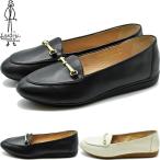 パンプス レディース 厚底 ブラック 黒 あしながおじさん スリッポン フラットシューズ 本革 レザー レディース 全3色 22cm-25cm 2810501