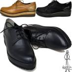 あしながおじさん 本革レザー厚底マニッシュシューズ レースアップ 6701141