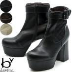 ブーツ レディース 黒 白　by あしながおじさん 厚底ブーツ ショートブーツ チャンキーヒール 茶色 S-LL 8710629