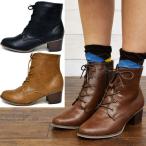 厚底　レースアップブーツ ショートブーツ 編み上げ ヒール 6002