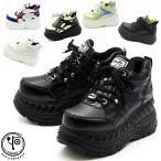 ショッピング厚底 スニーカー ヨースケ YOSUKE 厚底スニーカー レースアップ ハイソール レディース 全5色 22.5cm-25cm 4460030