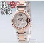 カルティエ Cartier バロンブルー SM W3BB0009 レディース クォーツ 腕時計 K18PGxSS製 純正ダイヤ ウォッチ レディース ピンクゴールド コンビ 女性 中古