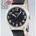 ゼニス ZENITH パイロット アエロネフ タイプ20G スモールセコンド 03.1930.681 自動巻 メーカーOH済 メンズ 腕時計 ブラック 黒 ウォッチ クロコ 中古