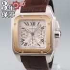 カルティエ Cartier サントス100 XL クロノ W20091X7 自動巻 腕時計 メンズ  ...
