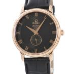 【3年保証】 オメガ デ ヴィル プレステージ CO-AXIAL スモールセコンド 4614.50.01 K18RG無垢 黒 ローマン 自動巻き メンズ 腕時計