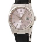 【3年保証】 ロレックス デイトジャスト 36 116139 F番 K18WG無垢 バー 希少 自動巻き メンズ 腕時計