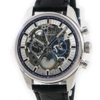 ゼニス ZENITH クロノマスター エルプリメロ グランドデイト フルオープン サン＆ムーン 03.2530.4047 メンズ 腕時計 自動巻き シルバー 中古