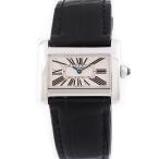 カルティエ Cartier ミニタンクディバン W6300255 レディース 腕時計 クオーツ 中古