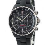 シャネル CHANEL J12 スーパーレッジェーラ H3409 マットブラック メンズ 腕時計 自動巻き ブラック 中古