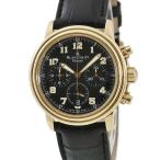 【3年保証】 ブランパン レマン フライバック クロノグラフ 2185F-1430-63 OH済 K18YG無垢 黒 自動巻き メンズ 腕時計