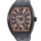 【3年保証】 フランクミュラー ヴァンガード カモフラージュ ベージュ V45SCDT TT NRMC SB CAMO 迷彩 茶 黒PVD 自動巻き メンズ 腕時計