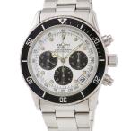 【3年保証】 ゼニス デ ルッカ エルプリメロ クロノグラフ 02.0310.400 ダイバー 白 ベンツ針 自動巻き メンズ 腕時計