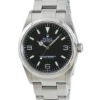 【3年保証】 ロレックス エクスプローラー1 114270 OH済 Y番 ベンツ針 黒 自動巻き メンズ 腕時計