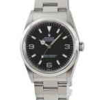 【3年保証】 ロレックス エクスプローラー1 14270 A番 黒 バー 自動巻き メンズ 腕時計