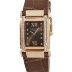 【3年保証】 パテックフィリップ Twenty-4 ミディアム 4920R-001 K18RG無垢 純正ダイヤ 茶 角型 クオーツ レディース 腕時計