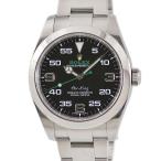 【3年保証】 ロレックス エアキング 116900 ランダム番 黒 ベンツ針 自動巻き メンズ 腕時計