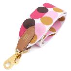 エルメス  ショルダーストラップ バンドリエール サングル フリッパ—ボール ホワイトピンクXブラウン キャンバス レザー Z刻印(2021年製)