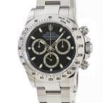 【3年保証】 ロレックス コスモグラフ デイトナ 116520 M番 黒 バー 梨地バックル 自動巻き メンズ 腕時計