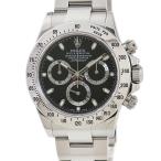 【3年保証】 ロレックス コスモグラフ デイトナ 116520 ランダム番 黒 バー 梨地バックル 自動巻き メンズ 腕時計